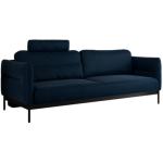 Sofa SALENTO - ciemnoniebieski, welwet