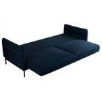 Sofa SALENTO - ciemnoniebieski, welwet