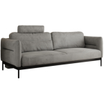 Sofa SALENTO - jasnoszary, welwet