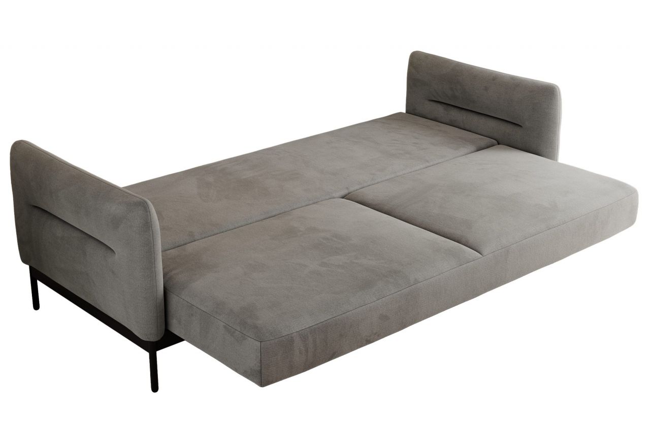 Sofa SALENTO - jasnoszary, welwet