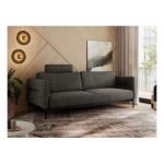 Sofa SALENTO - ciemnoszary, welwet