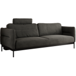 Sofa SALENTO - ciemnoszary, welwet