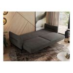 Sofa SALENTO - ciemnoszary, welwet
