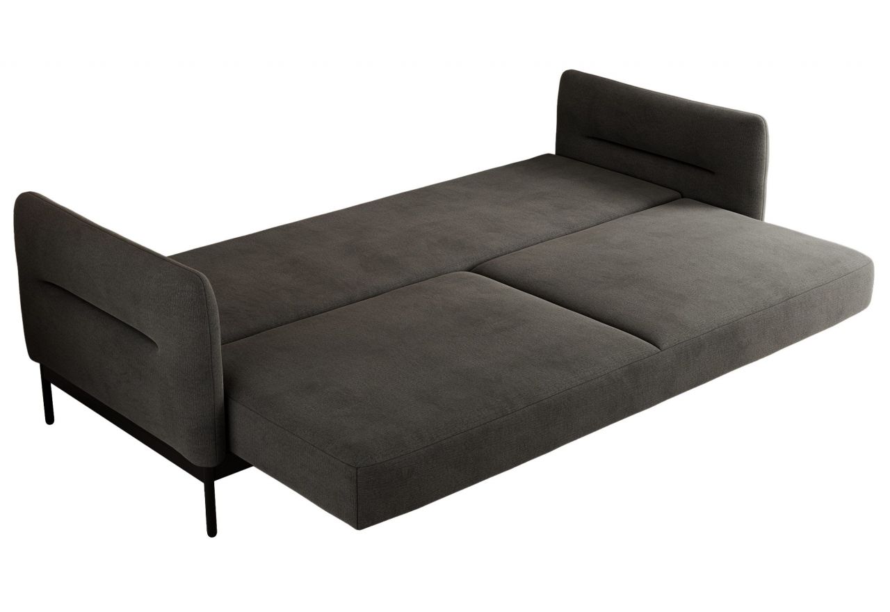 Sofa SALENTO - ciemnoszary, welwet