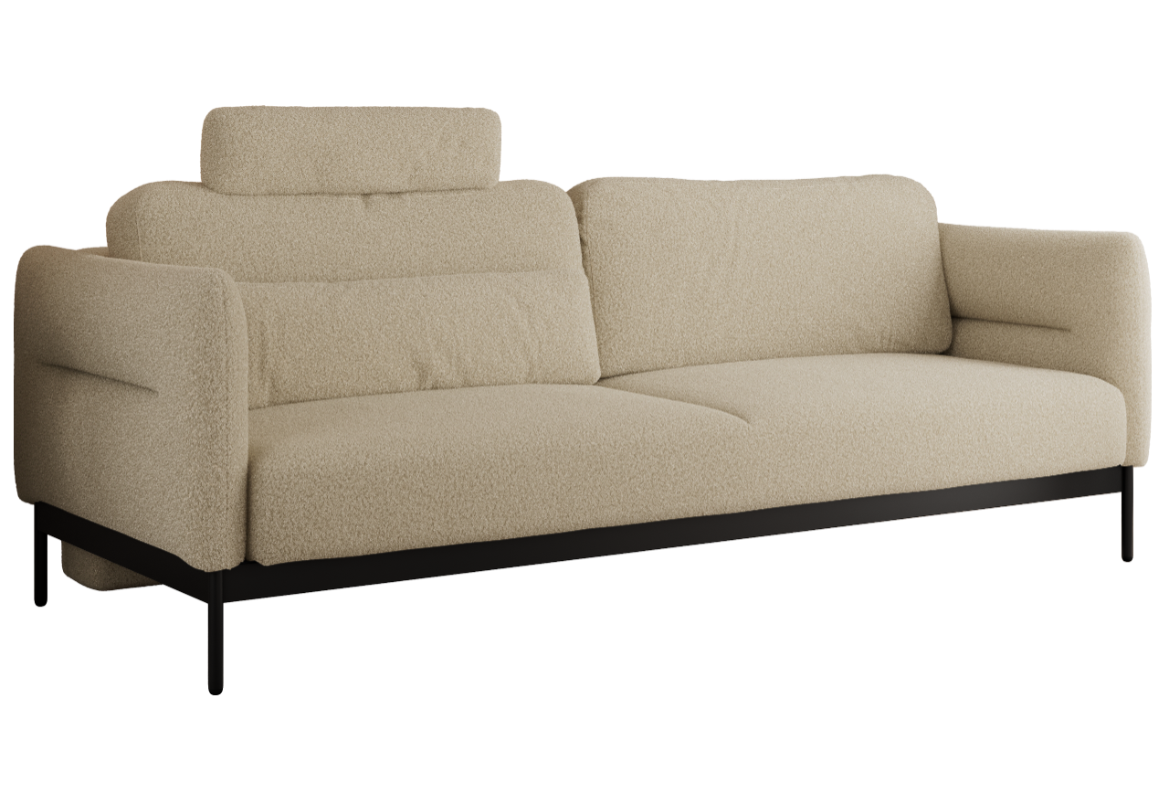 Sofa SALENTO - beżowy, boucle