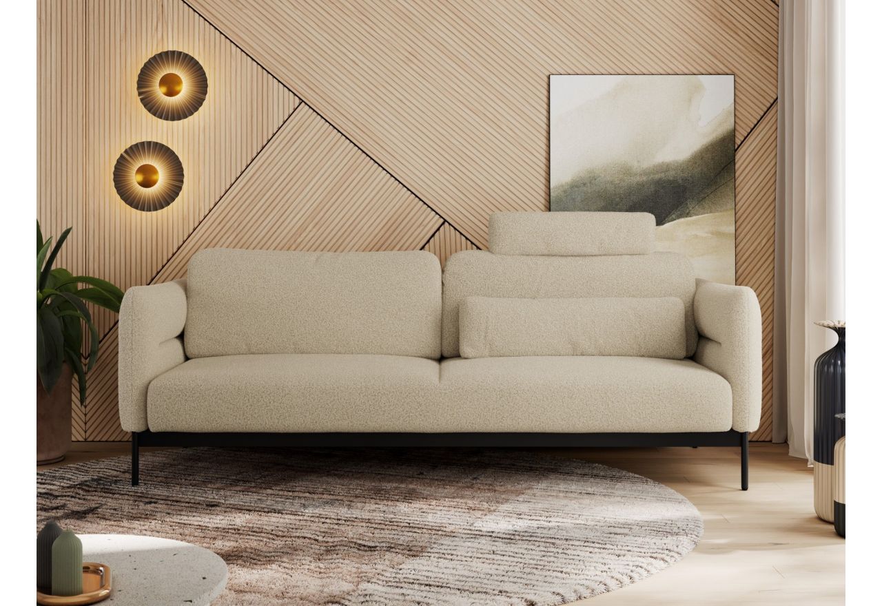 Sofa SALENTO - beżowy, boucle