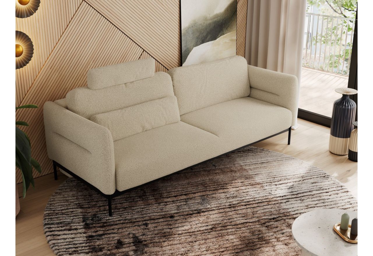 Sofa SALENTO - beżowy, boucle