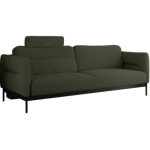 Sofa SALENTO - ciemnozielony, boucle