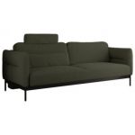 Sofa SALENTO - ciemnozielony, boucle