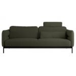 Sofa SALENTO - ciemnozielony, boucle
