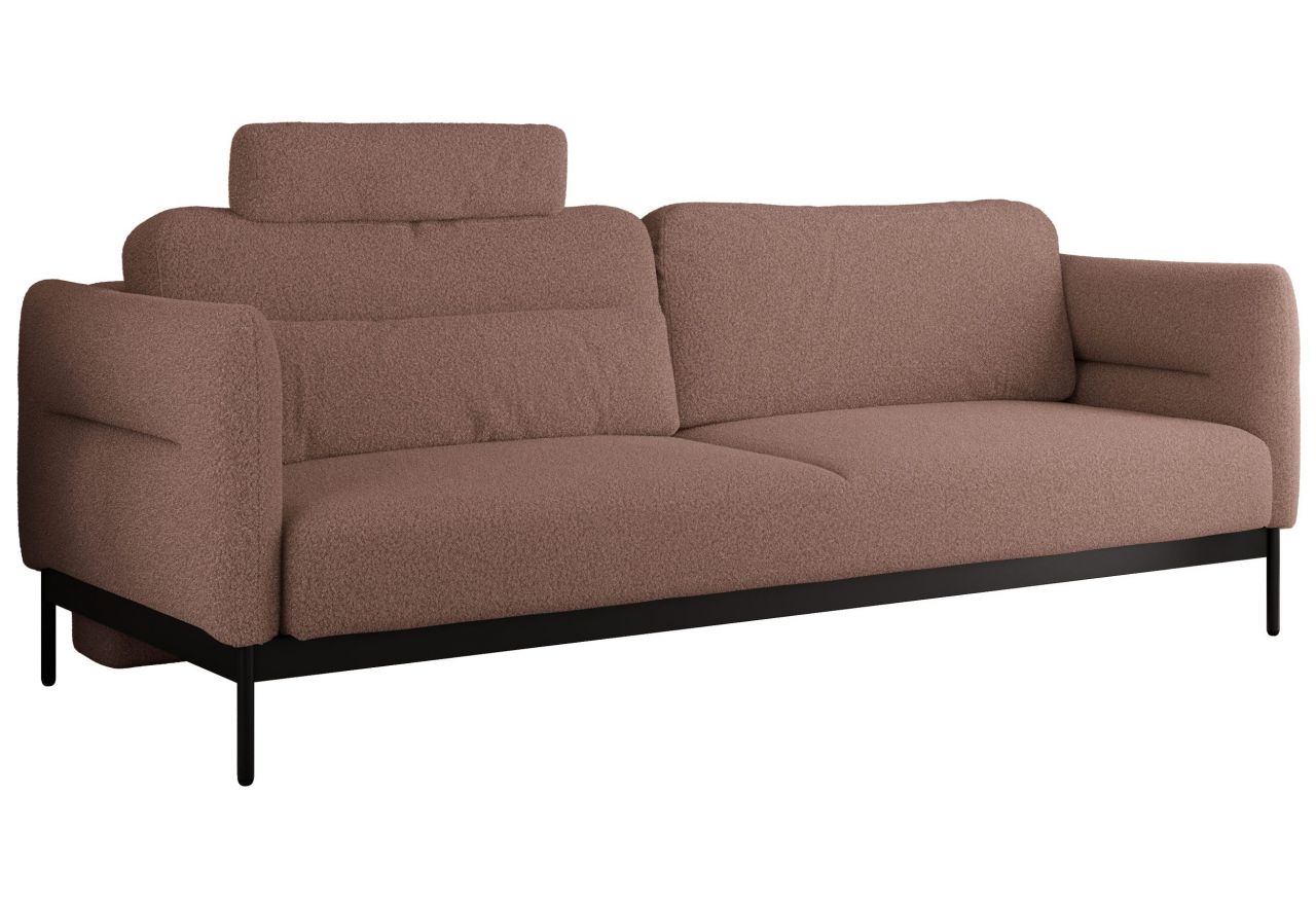 Sofa SALENTO - różowy, boucle