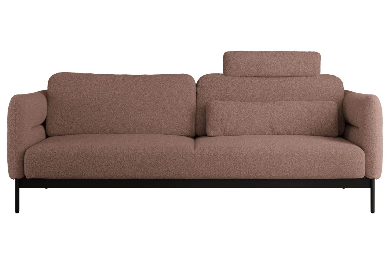 Sofa SALENTO - różowy, boucle