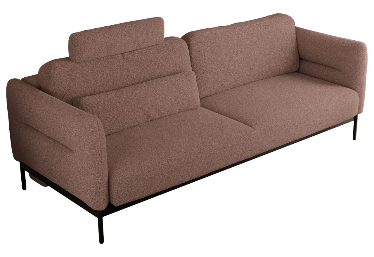 Sofa SALENTO - różowy, boucle