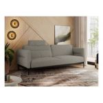 Sofa SALENTO - szary, boucle