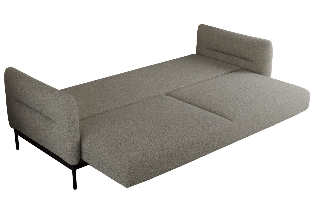Sofa SALENTO - szary, boucle