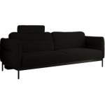 Sofa SALENTO - czarny, boucle