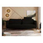 Sofa SALENTO - czarny, boucle