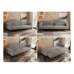 Sofa SALENTO - jasnobrązowy, sztruks