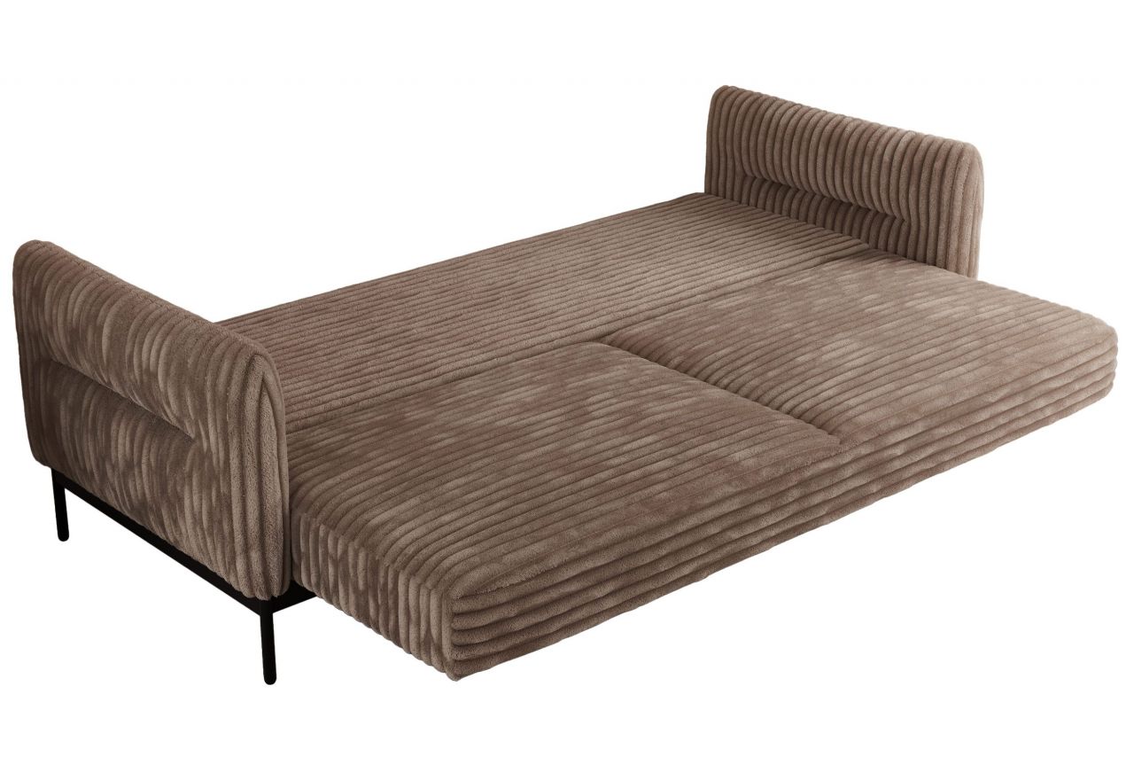 Sofa SALENTO - brązowy, sztruks