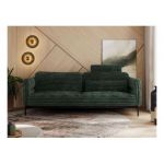 Sofa SALENTO - ciemnozielony, sztruks