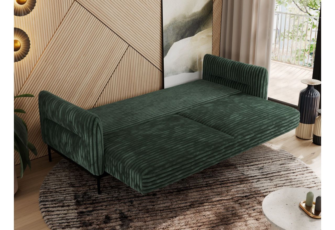 Sofa SALENTO - ciemnozielony, sztruks