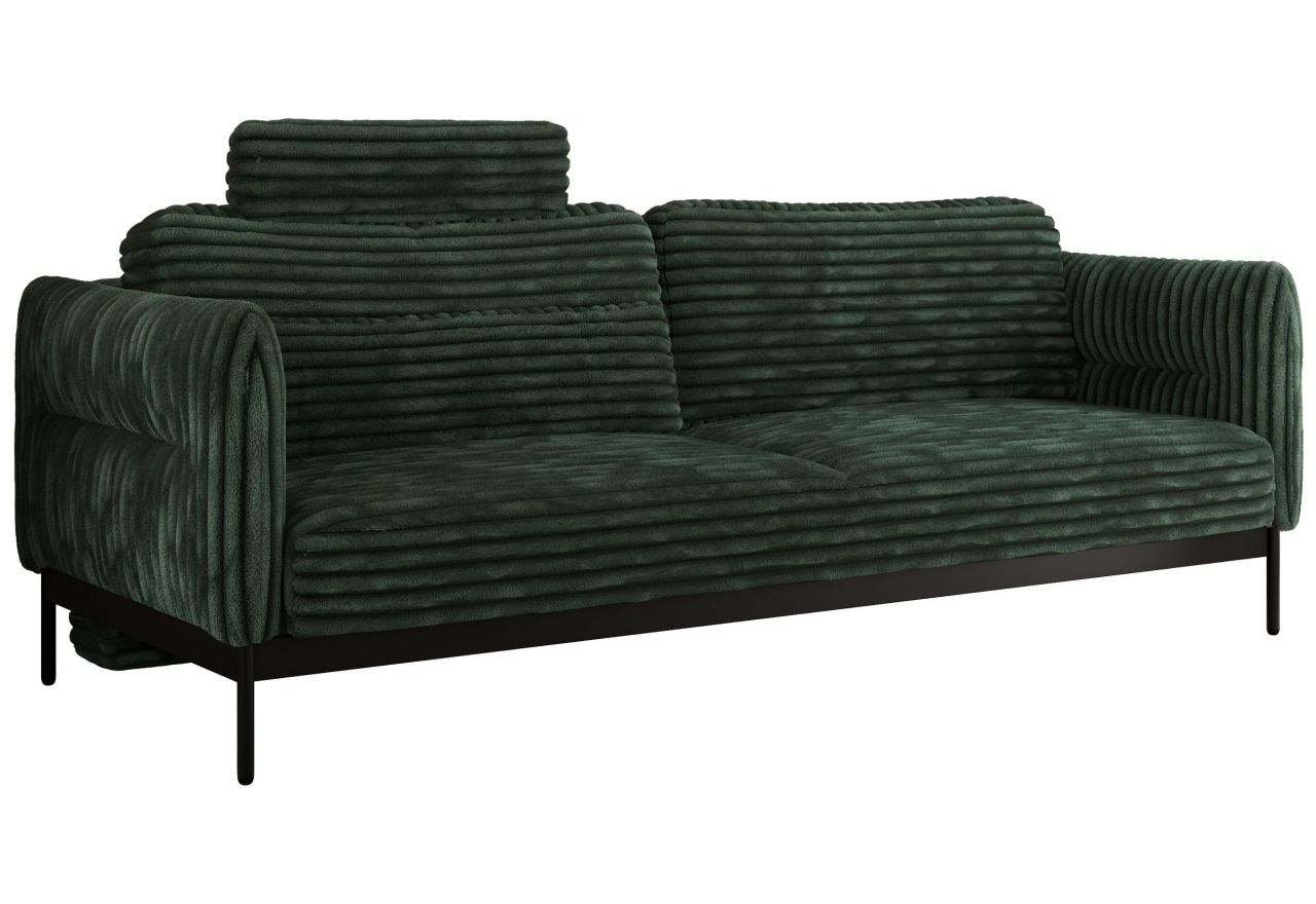 Sofa SALENTO - ciemnozielony, sztruks