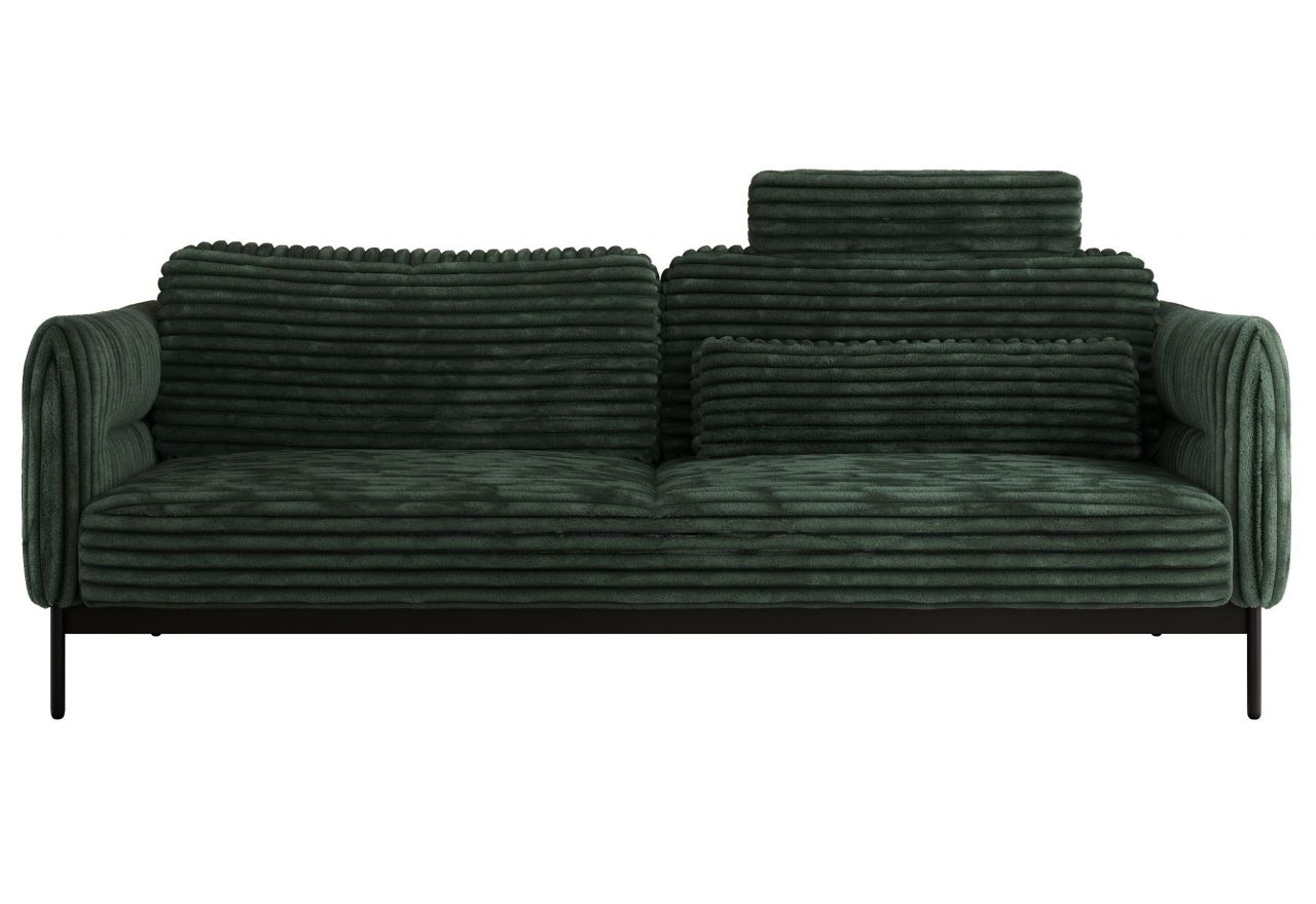 Sofa SALENTO - ciemnozielony, sztruks