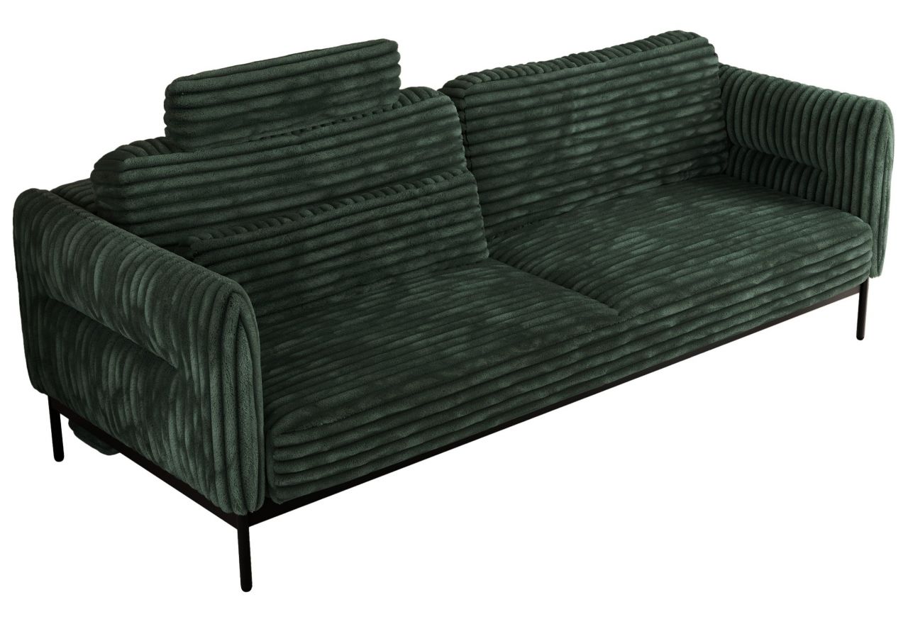 Sofa SALENTO - ciemnozielony, sztruks
