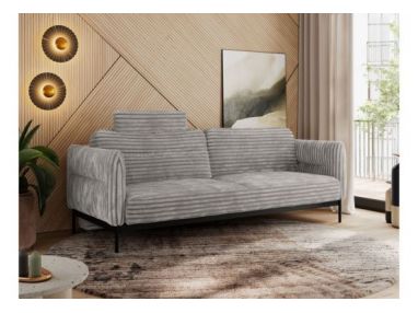 Sofa SALENTO - jasnoszary, sztruks
