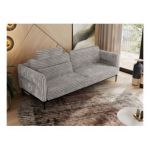 Sofa SALENTO - jasnoszary, sztruks