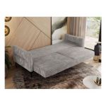 Sofa SALENTO - jasnoszary, sztruks