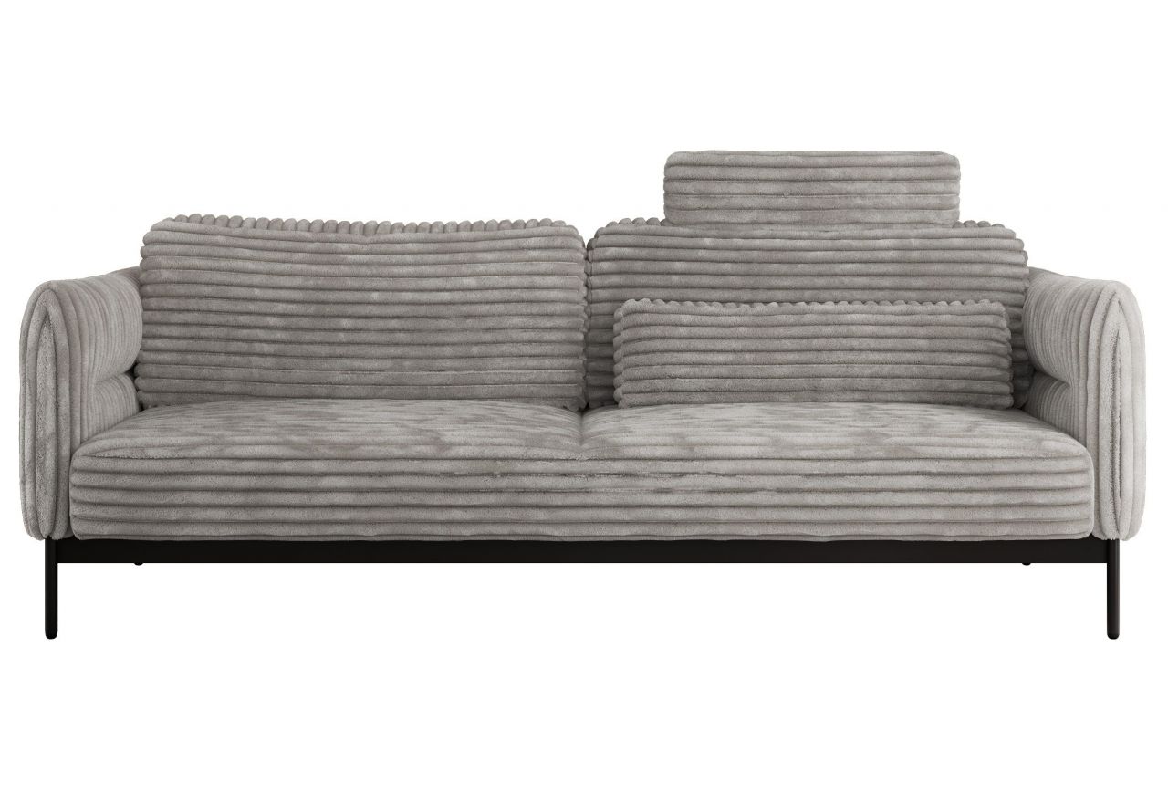 Sofa SALENTO - jasnoszary, sztruks