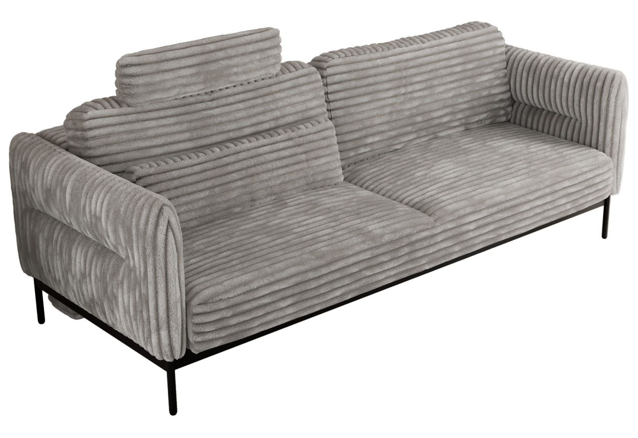 Sofa SALENTO - jasnoszary, sztruks