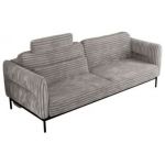 Sofa SALENTO - jasnoszary, sztruks