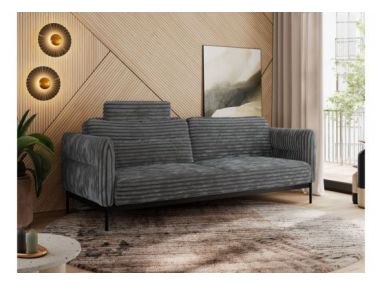 Sofa SALENTO - szary, sztruks