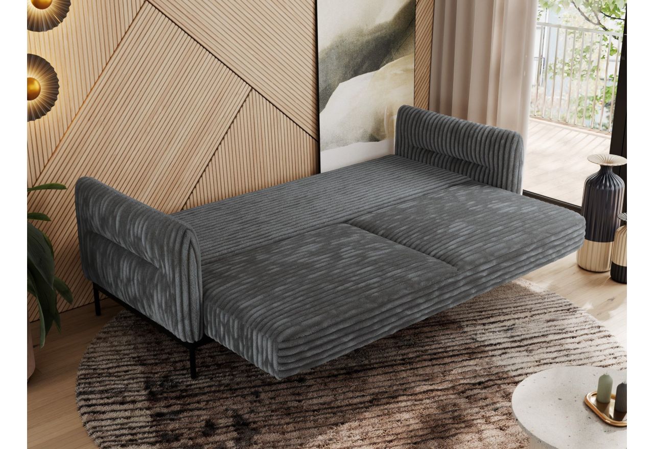 Sofa SALENTO - szary, sztruks