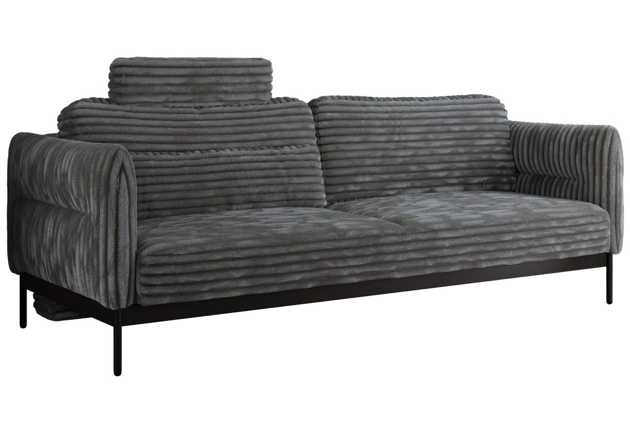 Sofa SALENTO - szary, sztruks