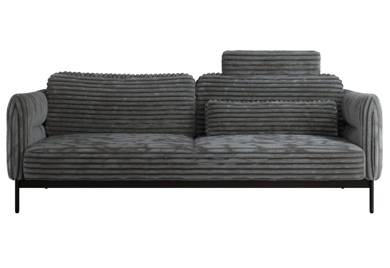 Sofa SALENTO - szary, sztruks