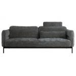 Sofa SALENTO - szary, sztruks