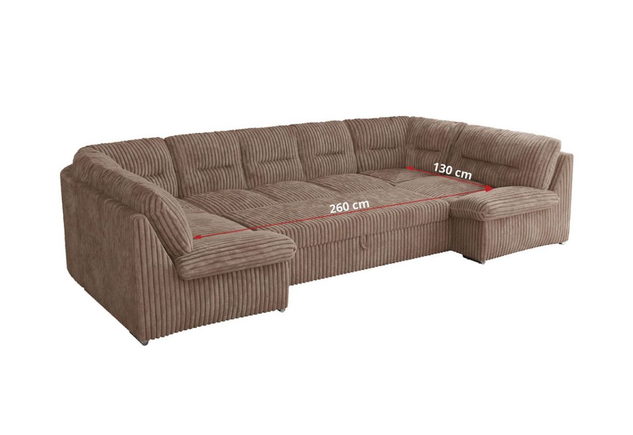 Narożnik COMODO U - Tilia 17 - brązowy - OUTLETU