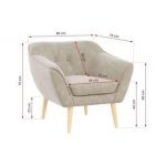 Fotel PIRS - Matana 17 - beżowy - OUTLETU