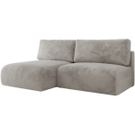 Narożnik VIVO L - strona lewa - jasnoszary, plusz