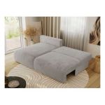 Narożnik VIVO L - strona lewa - jasnoszary, plusz