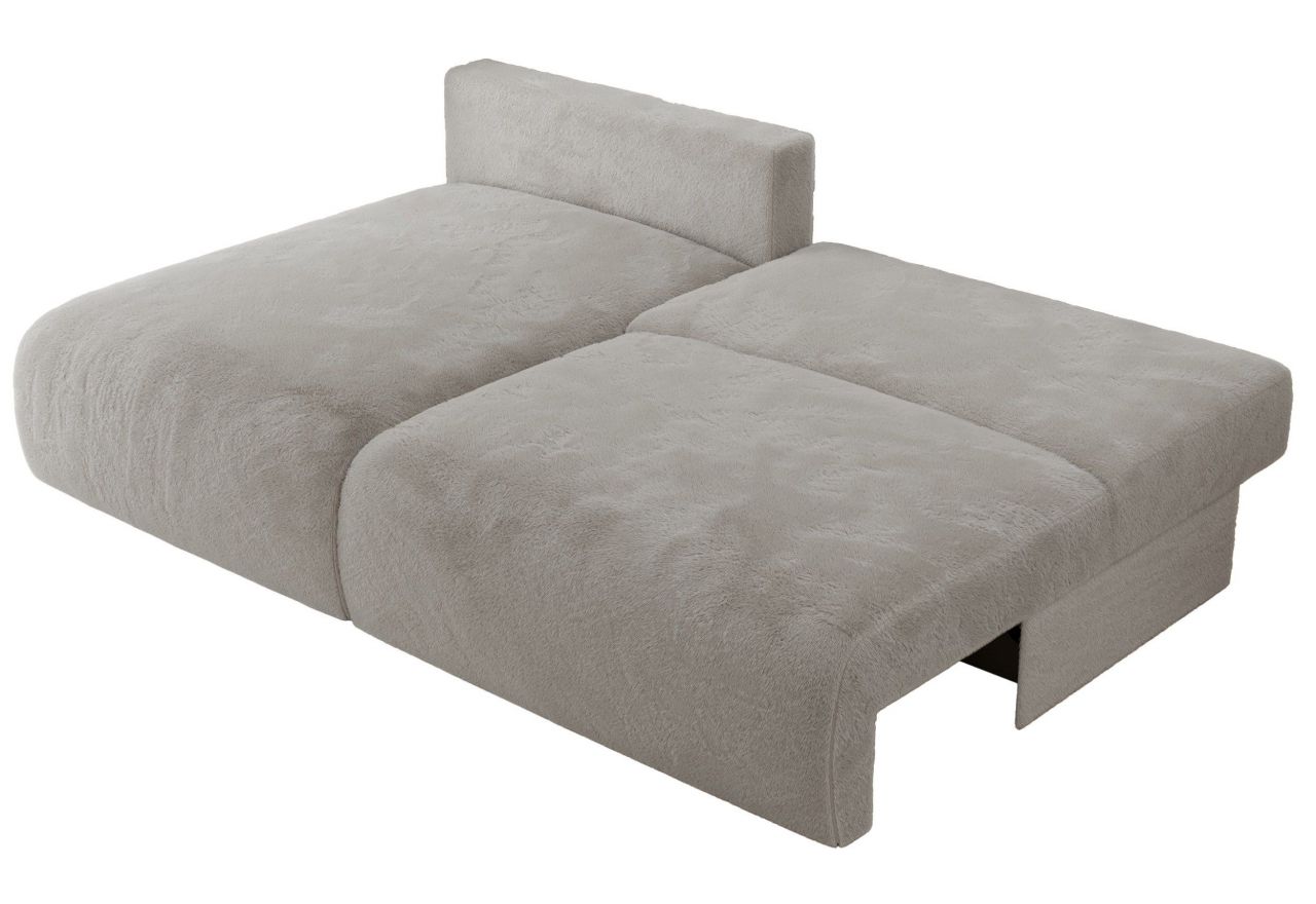 Narożnik VIVO L - strona lewa - jasnoszary, plusz