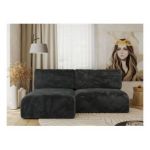 Narożnik VIVO L - strona lewa - ciemnoszary, plusz