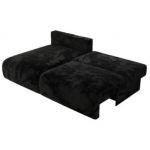 Narożnik VIVO L - strona lewa - czarny, plusz