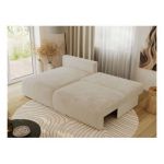 Narożnik VIVO L - strona lewa - kremowy, plusz