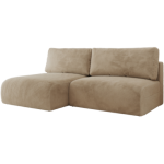 Narożnik VIVO L - strona lewa - beżowy, plusz