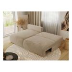 Narożnik VIVO L - strona lewa - beżowy, plusz