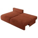 Narożnik VIVO L - strona lewa - pomarańczowy, plusz